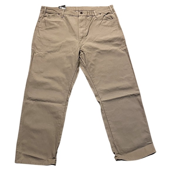 Dickies Jeans Mens Brown Duck Carpenter Relaxed‎ Fit Straight Leg New NWT 42x30 - Picture 1 of 12